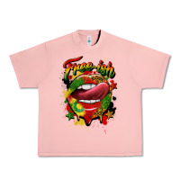 Salmon free ish juneteenth lips Urban Heavy Tee - CowGirlArtShop