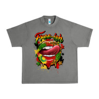 Tornado free ish juneteenth lips Urban Heavy Tee - CowGirlArtShop