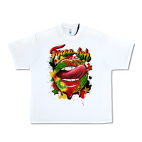 White free ish juneteenth lips Urban Heavy Tee - CowGirlArtShop