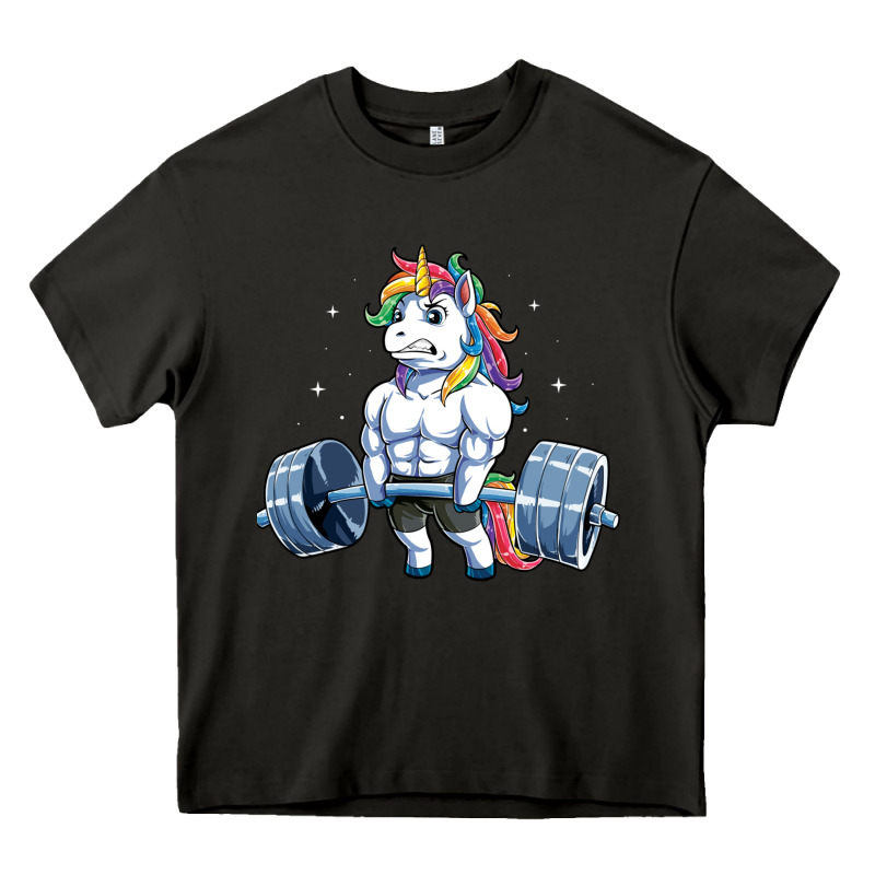 Unicorn Weightlifting T Fitness Gym Deadlift Rainbow Gifts Party Men W Heavy Core Tee by trangStudio | Teevron