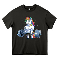 Asphalt Unicorn Weightlifting T Fitness Gym Deadlift Rainbow Gifts Party Men W Heavy Core Tee - trangStudio