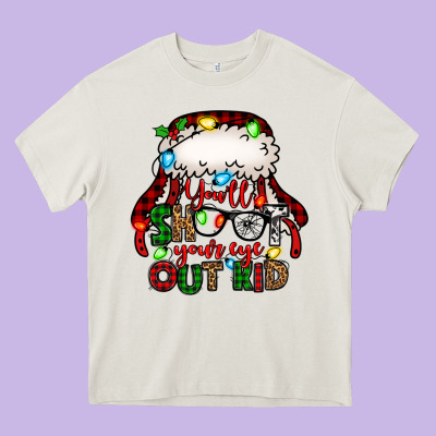 You'll Shoot Your Eye Out Kid Christmas Story Heavy Core Tee Designed By Jasminsmagicworld