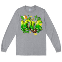 Heather Grey Love St. Patrick's Day Long Sleeve Tee - HowdyJamesFarm