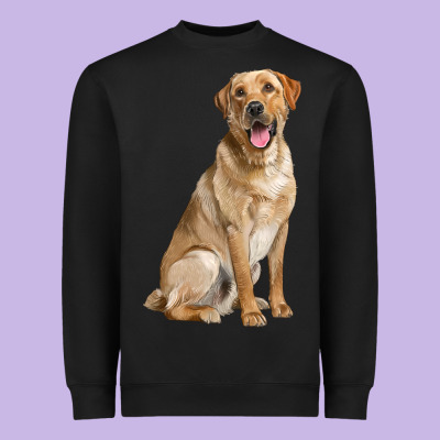 Labrador Retriever Llustrations Heavyweight Sweatshirt Designed By Lillyallendesigns
