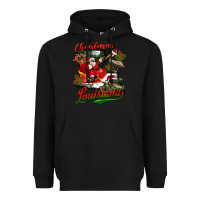 Black louisiana christmas with  afro santa Heavyweight Hoodie - BarkalooDesign