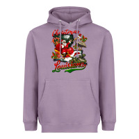 Lavender louisiana christmas with  afro santa Heavyweight Hoodie - BarkalooDesign