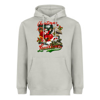 Moon Dust louisiana christmas with  afro santa Heavyweight Hoodie - BarkalooDesign