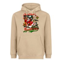 Mushroom louisiana christmas with  afro santa Heavyweight Hoodie - BarkalooDesign