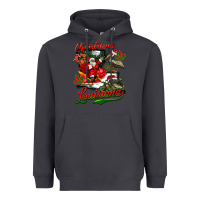 Smoke louisiana christmas with  afro santa Heavyweight Hoodie - BarkalooDesign