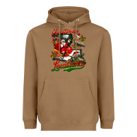 Toasted Coconut louisiana christmas with  afro santa Heavyweight Hoodie - BarkalooDesign