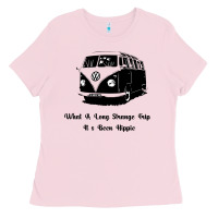 Bubblegum Pink What A Long Strange Trip It s Been Hippie Ladies Tee - Bettercallsaul