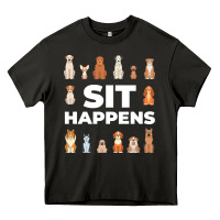 Asphalt Dog Funny S It Happens Pet Sitting Design Heavy Core Tee - trangStudio