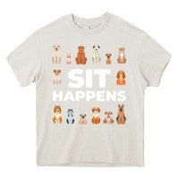 Cream Dog Funny S It Happens Pet Sitting Design Heavy Core Tee - trangStudio