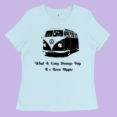 What A Long Strange Trip It S Been Hippie Ladies Tee Designed By Bettercallsaul