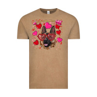 Vintage Coffee valentine's german shepherd Vintage Tee - RanaPortraitStore