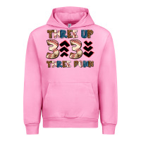 Fuchsia Pink three up three down Urban Hoodie - AdoDesignShop