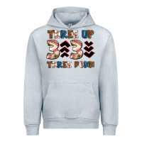 Heather Grey three up three down Urban Hoodie - AdoDesignShop