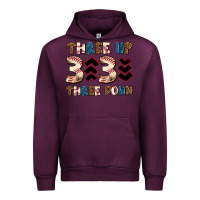 Mauve Wine three up three down Urban Hoodie - AdoDesignShop