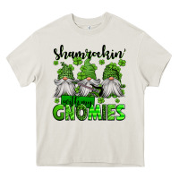 Cream shamrockin' with my gnomies st patrick's day Heavy Core Tee - Jasminsmagicworld