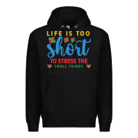 Black life is too to stress the small things anymo Premium Hoodie - CowhideDigitalArt