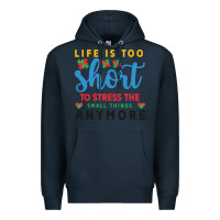 Navy life is too to stress the small things anymo Premium Hoodie - CowhideDigitalArt
