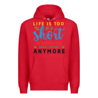 Red life is too to stress the small things anymo Premium Hoodie - CowhideDigitalArt