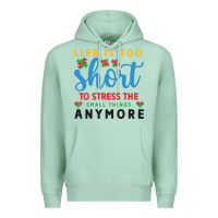Seafoam life is too to stress the small things anymo Premium Hoodie - CowhideDigitalArt