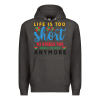 Smoke life is too to stress the small things anymo Premium Hoodie - CowhideDigitalArt