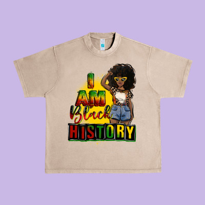 I Am Black History Juneteenth Urban Heavy Tee Designed By Cowgirlartshop