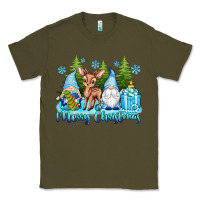 Army Green merry christmas gnomes Classic Tee - texasbilliewilder