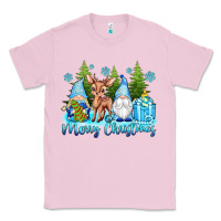Bubblegum Pink merry christmas gnomes Classic Tee - texasbilliewilder