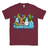 Burgundy merry christmas gnomes Classic Tee - texasbilliewilder