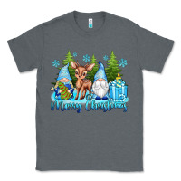Charcoal Heather merry christmas gnomes Classic Tee - texasbilliewilder