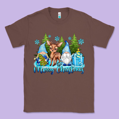 Merry Christmas Gnomes Classic Tee Designed By Texasbilliewilder