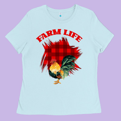 Farm Life Ladies Tee Designed By Bettercallsaul
