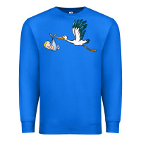 True Royal stork with baby boy Premium Sweatshirt - BarkalooDesign