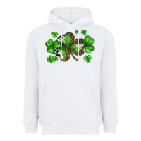 White st. patricks day shamrocks Heavyweight Hoodie - BarkalooDesign