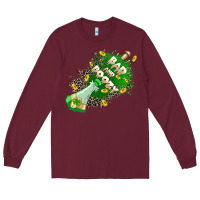 Burgundy Bad and boozy Long Sleeve Tee - CowGirlArtShop