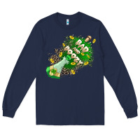 Navy Bad and boozy Long Sleeve Tee - CowGirlArtShop