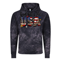 Cloud Black god bless the usa Vintage Hoodie - CowGirlArtShop