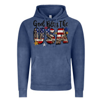 Vintage Denim god bless the usa Vintage Hoodie - CowGirlArtShop