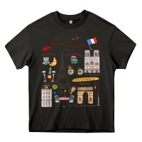 Asphalt paris bonjour eiffel tower paris lover paris traveling vacay Heavy Core Tee - trangStudio