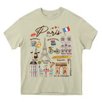 Mossy paris bonjour eiffel tower paris lover paris traveling vacay Heavy Core Tee - trangStudio
