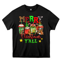 Black merry Christmas y'all gnome coffee Heavy Core Tee - Jasminsmagicworld