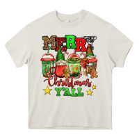 Cream merry Christmas y'all gnome coffee Heavy Core Tee - Jasminsmagicworld