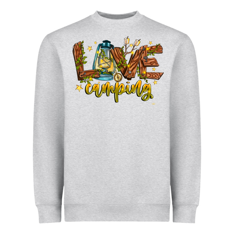 Love Camping Heavyweight Sweatshirt by CowhideDigitalArt | Teevron