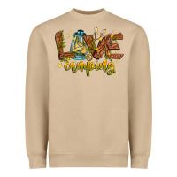 Mushroom Love Camping Heavyweight Sweatshirt - CowhideDigitalArt