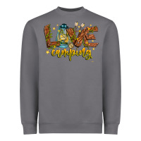 Storm Love Camping Heavyweight Sweatshirt - CowhideDigitalArt