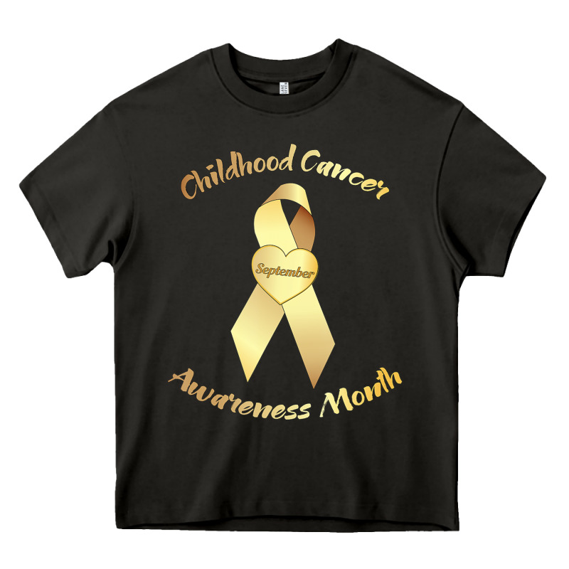 Childhood Cancer Awareness Children Cure Kids Heavy Core Tee by DesignPulse | Teevron