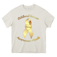 Cream childhood cancer awareness children cure kids Heavy Core Tee - DesignPulse
